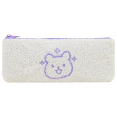 Пенал ЮНЛАНДИЯ, 1 отделение, плюш, "Bear", белый, 22x8х3 см, 272270 Пенал ЮНЛАНДИЯ, 1 отделение, плюш, "Bear", белый, 22x8х3 см, 272270 - фото 2