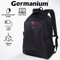 Рюкзак GERMANIUM UPGRADE универсальный, 2 отделения, отделение для ноутбука, USB-порт, "UP-1", черный, 47х31х18 см, 271665 - фото 15