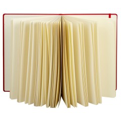 Скетчбук, слоновая кость 140 г/м2 210х297 мм, 80 л., КОЖЗАМ, резинка, BRAUBERG ART CLASSIC, красный, 113199 Скетчбук, слоновая кость 140 г/м2 210х297 мм, 80 л., КОЖЗАМ, резинка, BRAUBERG ART CLASSIC, красный, 113199 - фото 4