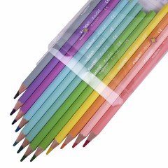 Карандаши цветные пастельные CARIOCA "Pastel", 12 цветов, ПВХ-чехол, шестигранные, грифель 3,3 мм, натуральное дерево, 43034 Карандаши цветные пастельные CARIOCA "Pastel", 12 цветов, ПВХ-чехол, шестигранные, грифель 3,3 мм, натуральное дерево, 43034 - фото 4