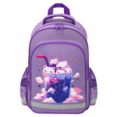 Рюкзак ПИФАГОР SCHOOL, 1 отделение, 3 кармана, "Bubble tea", 38x28х14 см, 273164 Рюкзак ПИФАГОР SCHOOL, 1 отделение, 3 кармана, "Bubble tea", 38x28х14 см, 273164 - фото 2