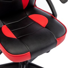 Кресло компьютерное BRABIX "Shark GM-203", экокожа, черное/красное, 532512 Кресло компьютерное BRABIX "Shark GM-203", экокожа, черное/красное, 532512 - фото 8