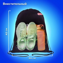 Мешок для обуви ПИФАГОР, 1 отделение, 42х34 см, "Dive into drive", 272388 Мешок для обуви ПИФАГОР, 1 отделение, 42х34 см, "Dive into drive", 272388 - фото 10