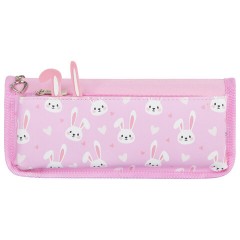 Пенал мягкий ЮНЛАНДИЯ, 2 отделения, полиэстер, "Bunnies", розовый, 21х9х6 см, 272346 Пенал мягкий ЮНЛАНДИЯ, 2 отделения, полиэстер, "Bunnies", розовый, 21х9х6 см, 272346 - фото 2