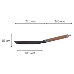 Сковорода блинная чугунная 22 см со съемной ручкой (подходит для индукции), ГАРДАРИКА, 0822 - фото 10