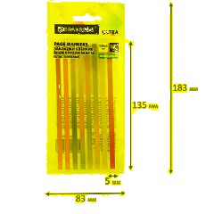Закладки клейкие, выделители текста, BRAUBERG ULTRA COLOR, 135х5 мм, 160 штук (8 цветов х 20 листов), 116685 - фото 5