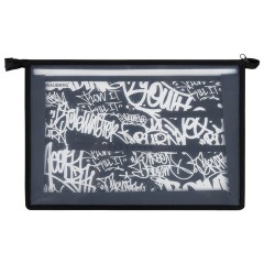 Папка для труда BRAUBERG А4, 2 отделения, пластик, молния сверху, органайзер, "Graffiti", 272215 Папка для труда BRAUBERG А4, 2 отделения, пластик, молния сверху, органайзер, "Graffiti", 272215 - фото 2
