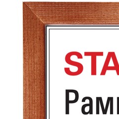 Рамка 21х30 см, дерево, багет 20 мм, STAFF, темно-коричневая, стекло, 390716 - фото 2
