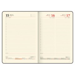 Ежедневник датированный 2026, БОЛЬШОЙ ФОРМАТ 210х297 мм, А4, BRAUBERG "Comodo", под кожу, синий, 117243 - фото 13