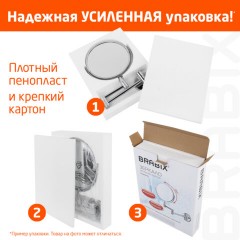 Зеркало настольное BRABIX, 19х16 см, двустороннее, с увеличением, прозрачная рамка, 607423 Зеркало настольное BRABIX, 19х16 см, двустороннее, с увеличением, прозрачная рамка, 607423 - фото 14