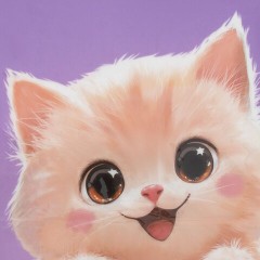 Настольное покрытие ЮНЛАНДИЯ для труда и творческих занятий, ПВХ, "Кот в кружке", 50х70 см, 274622 - фото 5