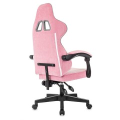 Кресло компьютерное BRABIX "Shooter GM-123", 2 подушки, ткань, розовое/серое, 533213 - фото 5