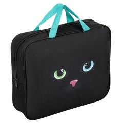 Папка на молнии с ручками А4, мешок для обуви 42х33 см, пенал 20х10 см, "Black cat" НАБОР BRAUBERG, 271434 Папка на молнии с ручками А4, мешок для обуви 42х33 см, пенал 20х10 см, "Black cat" НАБОР BRAUBERG, 271434 - фото 2
