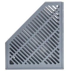 Лоток вертикальный для бумаг BRAUBERG "Office-Expert", 215 мм, 3 отделения, сборный, серый, 238018 - фото 5