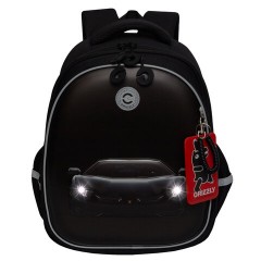 Ранец GRIZZLY анатомическая спинка, c бейджем, для мальчиков, "BLACK CAR", 36х28х20 см, RAz-587-7/1 - фото 7
