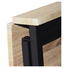Стол на металлокаркасе BRABIX "LOFT CD-001", 800х440х740 мм, складной, цвет дуб натуральный, 641211 - фото 8