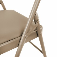 Стулья складные BRABIX "Golf Plus CF-003" КОМФОРТ, КОМПЛЕКТ 4шт., бежевый каркас, кожзам бежевый, 533033 - фото 10