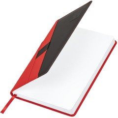 Ежедневник датированный 2026, А5, 138х213 мм, BRAUBERG "Swirl", под кожу, держатель для ручки, красный, 117481 - фото 3