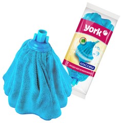 Насадка МОП "ЮБОЧКА" для швабры, еврорезьба, микрофибра, 24 см, 93 г, YORK, 77060 - фото 5