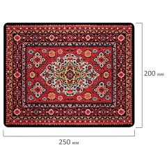 Коврик для мыши SONNEN "USSR" резина + ткань, 250х200х2 мм, 513962 - фото 5