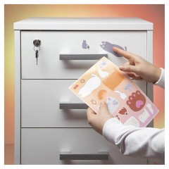 Наклейки "КОТОВАСИЯ" для маркировки школьных принадлежностей, НАБОР 4 листа, 64 наклейки, HATBER, 4Н5н - фото 8