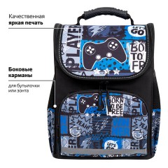 Ранец ПИФАГОР BASIC, 1 отделение, 3 кармана, эргономичная спинка, "Press play", 35х28х18 см, 272043 Ранец ПИФАГОР BASIC, 1 отделение, 3 кармана, эргономичная спинка, "Press play", 35х28х18 см, 272043 - фото 12