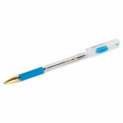 Ручки шариковые с грипом BRAUBERG "X-ONE", НАБОР 10 ШТУК, СИНИЕ, корпус прозрачный, узел 0,5 мм, линия письма 0,35 мм, 143990 - фото 7