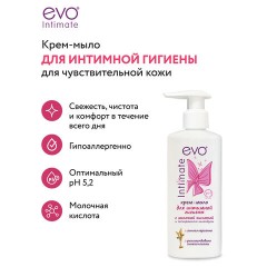 Крем-мыло для интимной гигиены гипоаллергенное с молочной кислотой 200 мл, EVO Intimate, 1436 Крем-мыло для интимной гигиены гипоаллергенное с молочной кислотой 200 мл, EVO Intimate, 1436 - фото 11