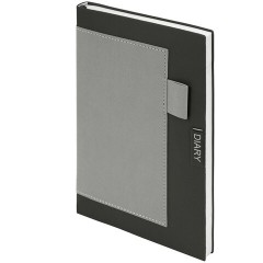 Ежедневник в наборе с ручкой А5, 144x210 мм, BRAUBERG "Style" под кожу, 160 листов, черный, 116860 - фото 2