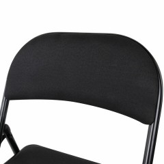 Стул складной BRABIX "Golf Plus CF-003 КОМФОРТ", чёрный каркас, чёрная ткань, 532889 - фото 12