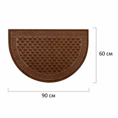 Коврик придверный 60х90 см, ВЕНГЕ, грязезащитный, 430 г/м2, ПОЛУКРУГ, фактурный ЧЕШУЙКИ, ЛЮБАША, 701053 Коврик придверный 60х90 см, ВЕНГЕ, грязезащитный, 430 г/м2, ПОЛУКРУГ, фактурный ЧЕШУЙКИ, ЛЮБАША, 701053 - фото 2