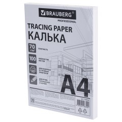 Калька А4 ВЫСОКОЙ ПРОЗРАЧНОСТИ, ПЛОТНАЯ, для печати и творчества, 70 г/м2, 100 листов, BRAUBERG, 116642 - фото 6