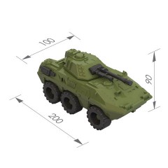 Военная машина игрушечная БМП "Скорпион", пластиковая, 20x10x9 см, НОРДПЛАСТ, 250 - фото 2