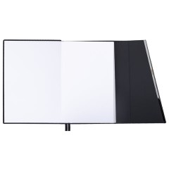 Ежедневник недатированный А5 145х213 мм BRAUBERG "Vogue", под кожу, магнитный клапан, 160 л., черный, 116223 - фото 5