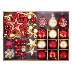 Шары новогодние ёлочные "Red & Gold Luxury" 70 предметов, красный/золото, ЗОЛОТАЯ СКАЗКА, 591714 Шары новогодние ёлочные "Red & Gold Luxury" 70 предметов, красный/золото, ЗОЛОТАЯ СКАЗКА, 591714 - фото 25