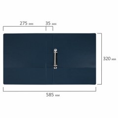 Папка на 2 кольцах, ПРОЧНАЯ, картон/ПВХ, BRAUBERG "Office", СИНЯЯ, 35 мм, до 180 листов, 271843 Папка на 2 кольцах, ПРОЧНАЯ, картон/ПВХ, BRAUBERG "Office", СИНЯЯ, 35 мм, до 180 листов, 271843 - фото 8