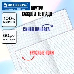 Тетради предметные, КОМПЛЕКТ 12 ПРЕДМЕТОВ, 48 л., обложка картон, BRAUBERG "КЛАССИКА BLACK", 405162 - фото 21