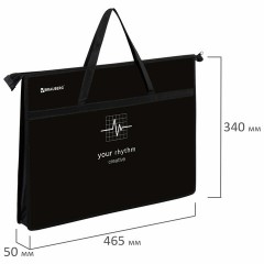 Папка для рисунков и чертежей с ручками BRAUBERG А3, пластик, молния сверху, "Creative", 273411 Папка для рисунков и чертежей с ручками BRAUBERG А3, пластик, молния сверху, "Creative", 273411 - фото 5