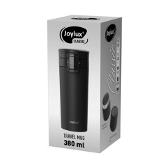 Термокружка 380 мл JOYLUX (ДЖОЙЛЮКС) CLASSIC, нержавеющая сталь SUS304, черный матовый, 700270 - фото 6