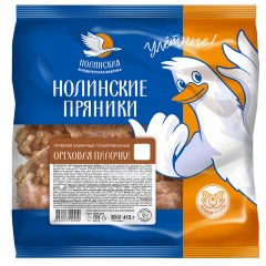 Пряники заварные ДЫМКА "Ореховая палочка" с добавлением дробленого арахиса, 415 г, П52/ф - фото 3