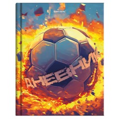 Дневник 5-11 класс 48 л., твердый, BRAUBERG, глянцевая ламинация, с подсказом, "Футбол", 107613