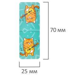 Закладки для книг МАГНИТНЫЕ, "АССОРТИ 5 ДИЗАЙНОВ ЗВЕРЯТА", 6 штук, 35x25 мм, FUNSTER (ФАНСТЕР), 116651 - фото 8