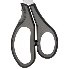 Ножницы BRAUBERG "EXTRA", 210 мм, серо-черные, 2-х сторонняя заточка, эргономичные ручки, 237296 - фото 6