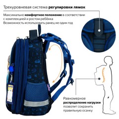 Ранец ЮНЛАНДИЯ EXTRA, с дополнительным объемом, 2 отделения, "Beware", 3D-панель, 38x29x18 см, 272041 Ранец ЮНЛАНДИЯ EXTRA, с дополнительным объемом, 2 отделения, "Beware", 3D-панель, 38x29x18 см, 272041 - фото 11