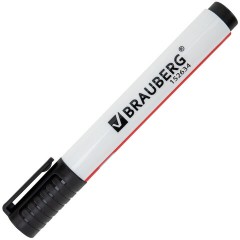 Маркер стираемый для белой доски ЧЕРНЫЙ, BRAUBERG "ULTRA WHITEBOARD MARKER", 3 мм, с клипом, 152634 - фото 8