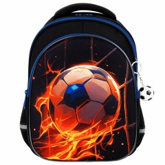 Рюкзак BRAUBERG OPTIMA, 2 отделения, с брелоком, "Burning ball", 3D-панель, 36х27х18 см, 273158 Рюкзак BRAUBERG OPTIMA, 2 отделения, с брелоком, "Burning ball", 3D-панель, 36х27х18 см, 273158 - фото 2