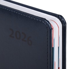 Ежедневник датированный 2026 А5 148х218 мм, GALANT "Ritter", под кожу, темно-синий, 117492 - фото 4