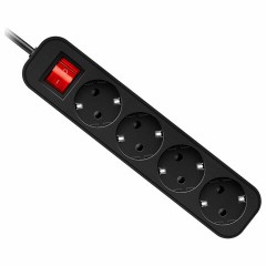 Удлинитель сетевой DEFENDER G450, 4 розетки, c заземлением, выключатель, 10А, длина 5 м, черный, 99339 Удлинитель сетевой DEFENDER G450, 4 розетки, c заземлением, выключатель, 10А, длина 5 м, черный, 99339 - фото 2
