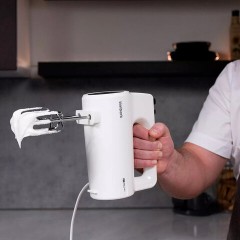 Миксер TIMBERK T-HM40S48, 700 Вт, 5 скоростей, 2 венчика, 2 крюка для теста, белый Миксер TIMBERK T-HM40S48, 700 Вт, 5 скоростей, 2 венчика, 2 крюка для теста, белый - фото 17