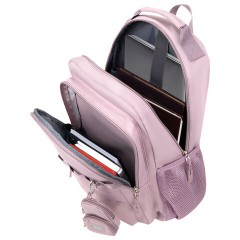 Рюкзак HEIKKI FUSION (ХЕЙКИ) универсальный, 2 отделения, отделение для ноутбука, c КОШЕЛЬКОМ, пыльная роза, 44х31х14 см, 273867 - фото 10